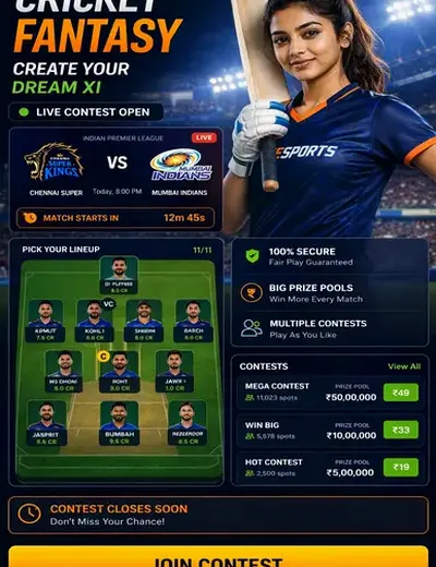 Spin 101 (spin 101) fantasy cricket & matchday visual 3